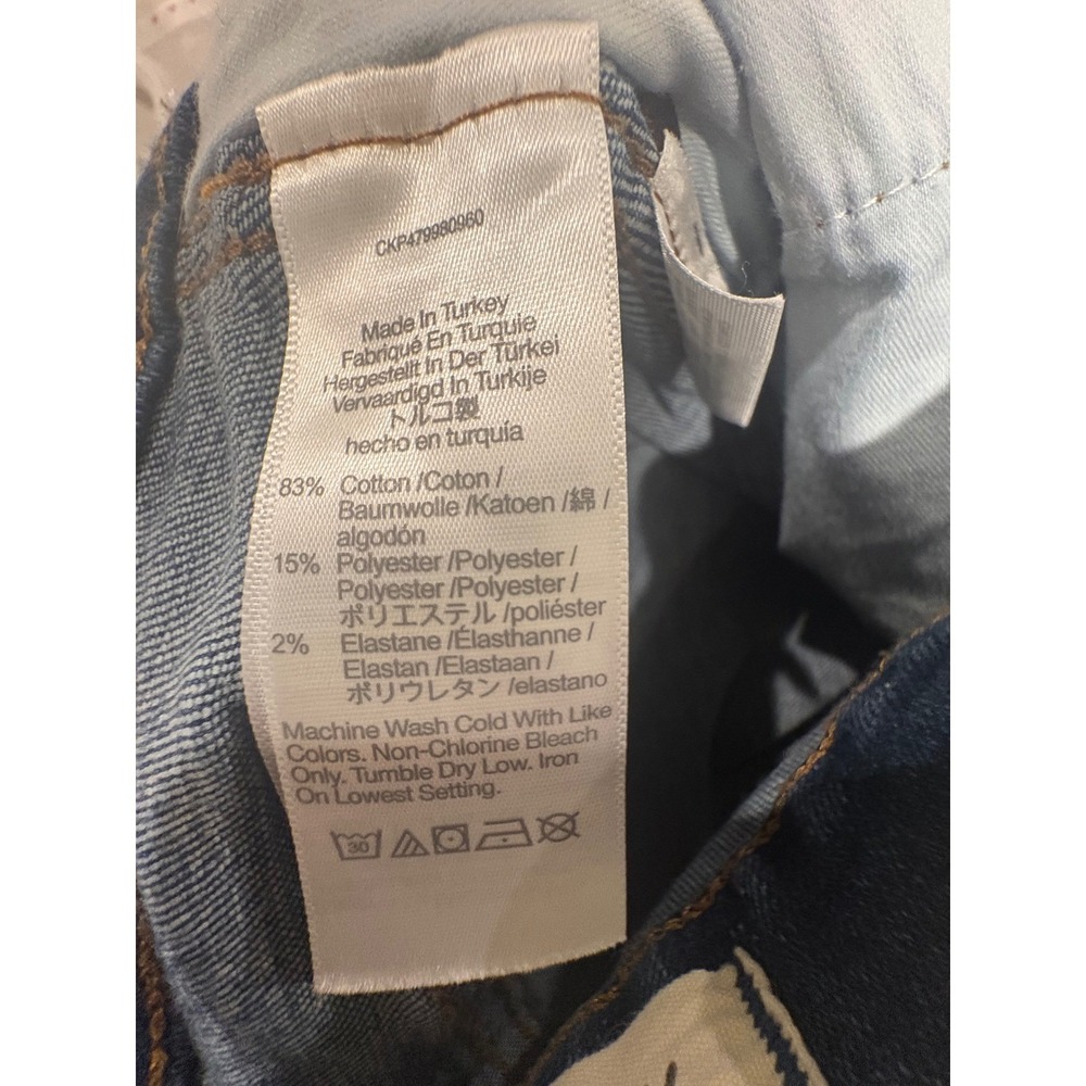 Madewell Stovepipe Jeans 29T Dark Wash High Rise Straight Leg Denim Tall - Picture 4 of 4